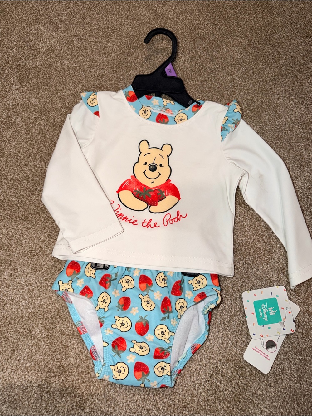 White & Blue Kids Swim Set